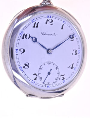Chronometer School Watch Technicum Silver 1940s