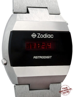 Zodiac Astrodigit LED Stainless Steel 1970s