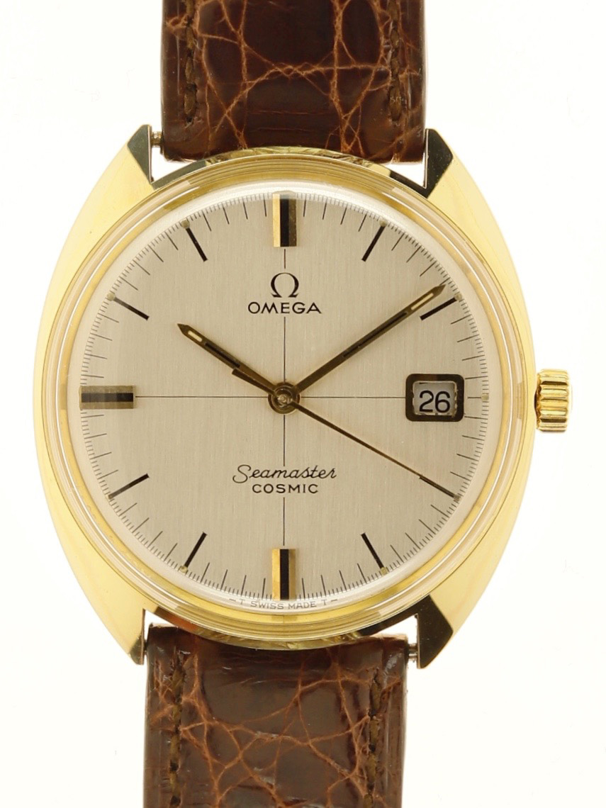 Omega Seamaster Cosmic gold plated 1970s - www.joseph-watches.com