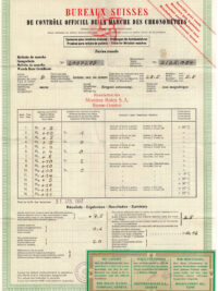 Rolex Certificate 1967 1960s